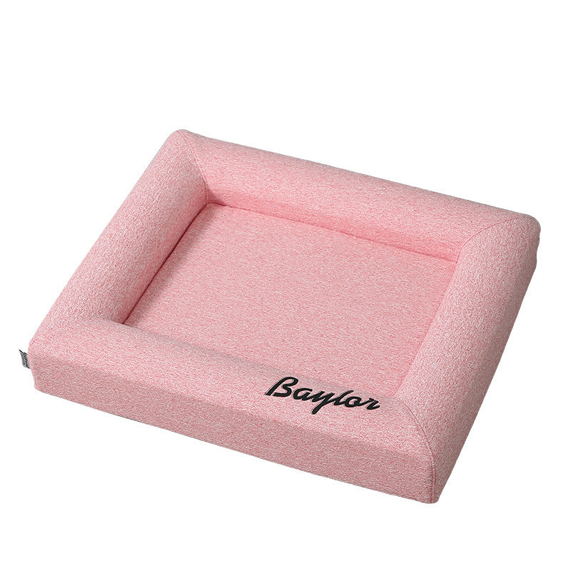 Cat pet bed in warm yellow color