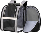 Pet backpack carrier in Gray