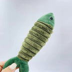 Plush catnip fish cat toy