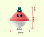 Cat wand toy with suction cup base