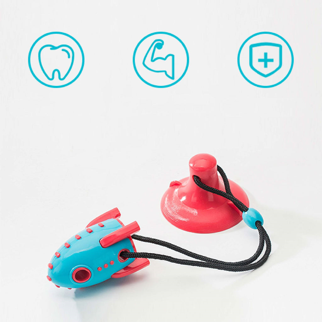 Dog bite toy showing molar bump texture