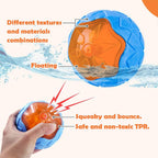 Squeaky barbell-shaped dog toy