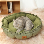 Reversible donut cat bed