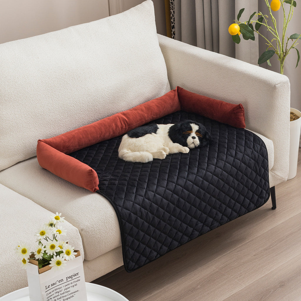 Pet sofa bed placed indoors
