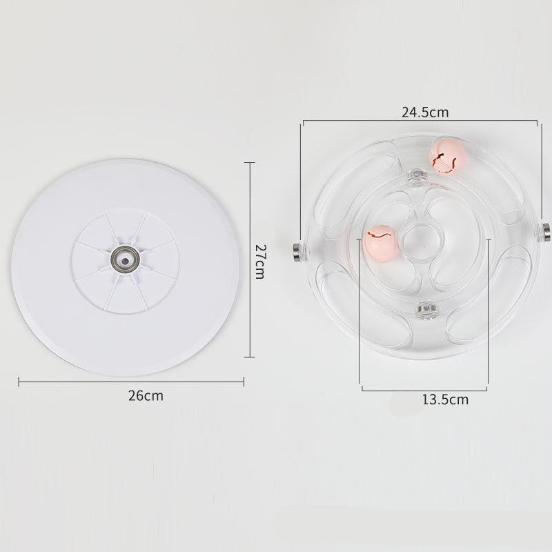 Cat turntable educational toy, alternate view