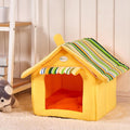 Foldable cloth pet house and bed