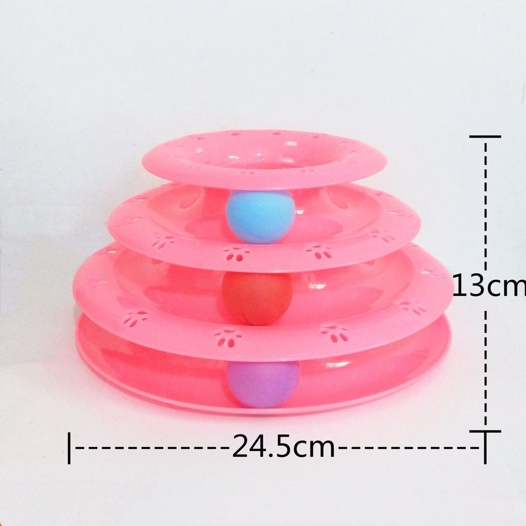Cat turntable educational toy, alternate view