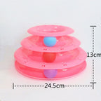 Cat turntable educational toy, alternate view