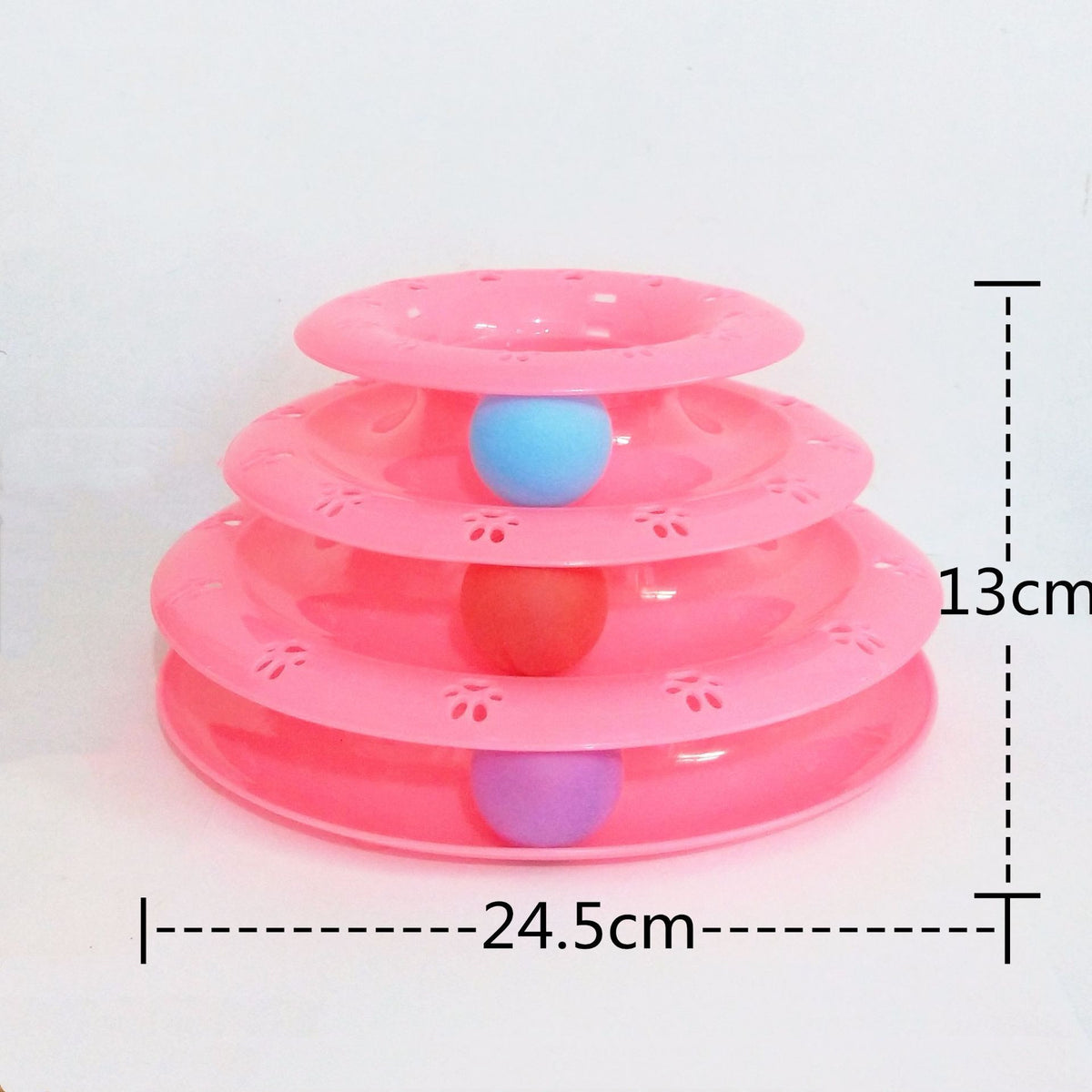 Cat turntable educational toy, alternate view