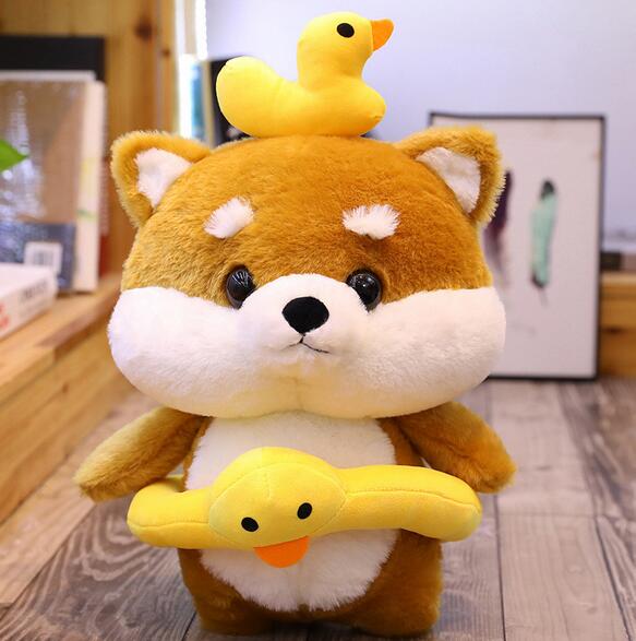 Plush dog doll toy, alternate view