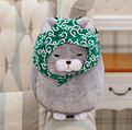 Gray cat plush toy