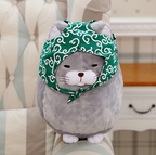 Gray cat plush toy