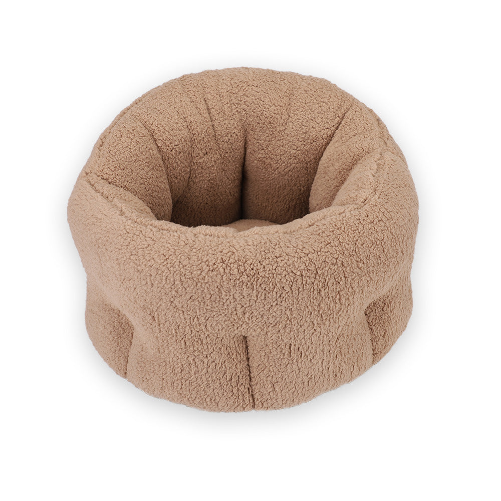 Plush pet bed in a different color
