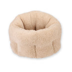 Plush pet bed shown in a color option