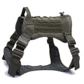 Camouflage tactical dog vest harness