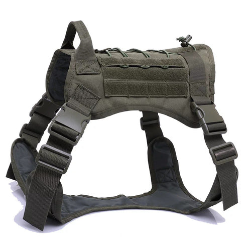 Camouflage tactical dog vest harness