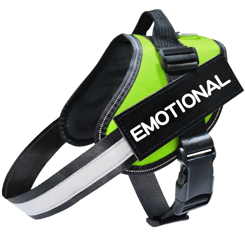 Reflective dog harness, additional view