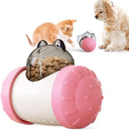 Treat dispensing tumbler toy in black color option