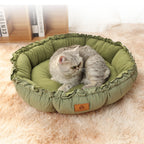 Reversible donut cat bed size options