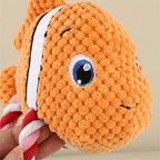Turtle shaped dog chew toy in Green