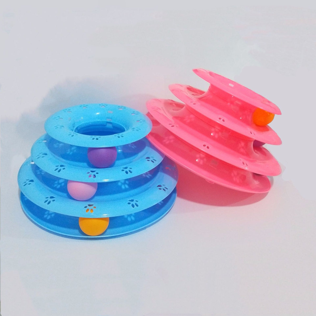 Cat turntable educational toy, alternate view
