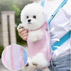 Furry Pawsy pet carrier backpack mesh panel