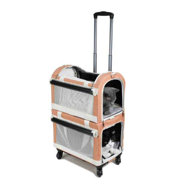 Pet carrier trolley in available color options