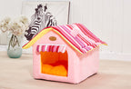 Pet house with removable cushion cover