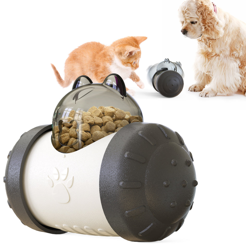 Treat dispensing tumbler toy in green color option