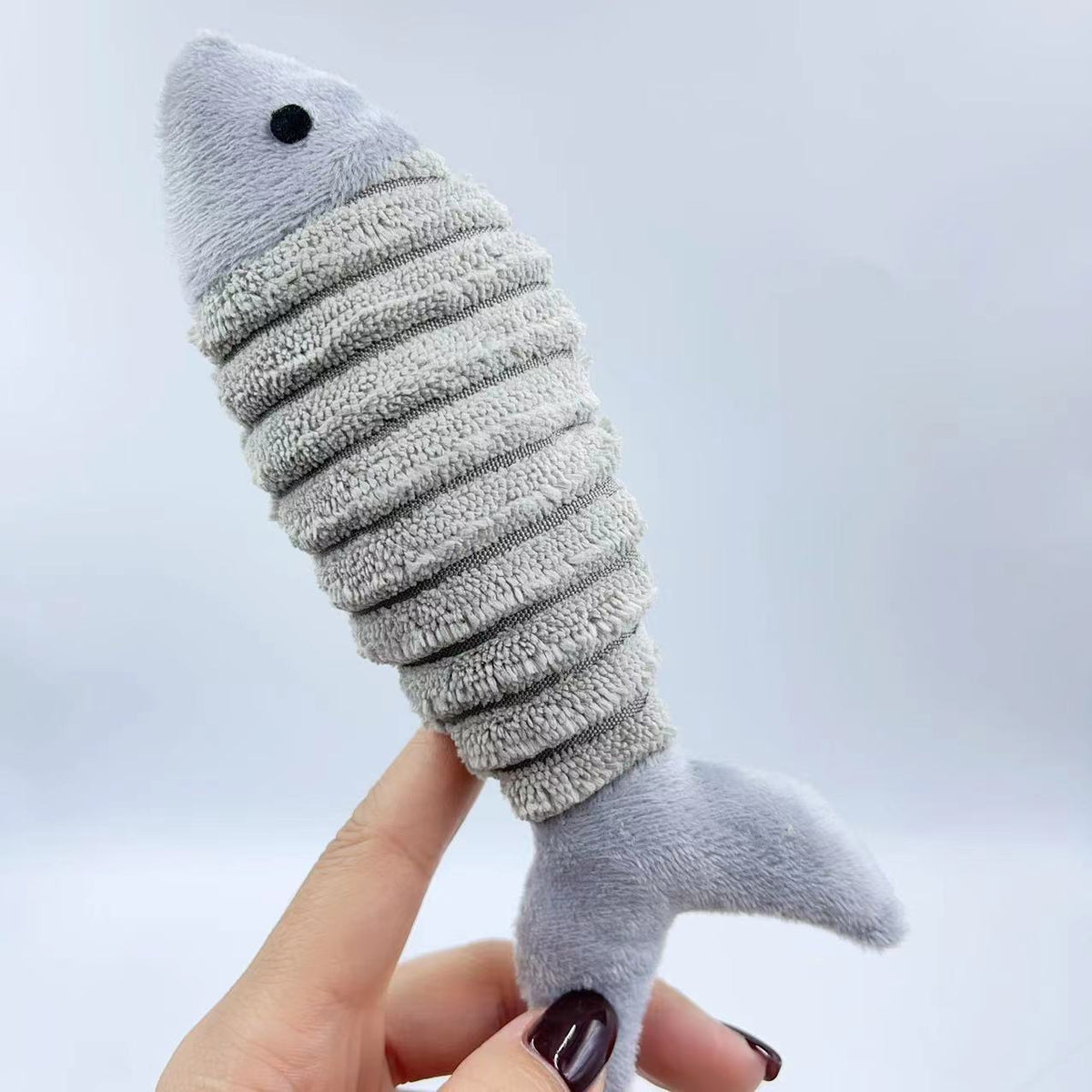 Plush catnip fish cat toy product view