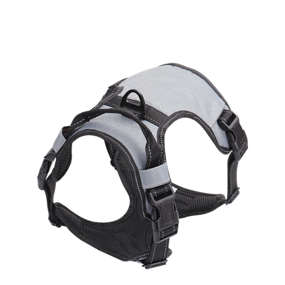 Dog vest harness with reflective straps