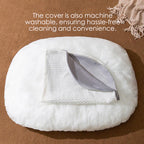 Dog bed shown in different size option