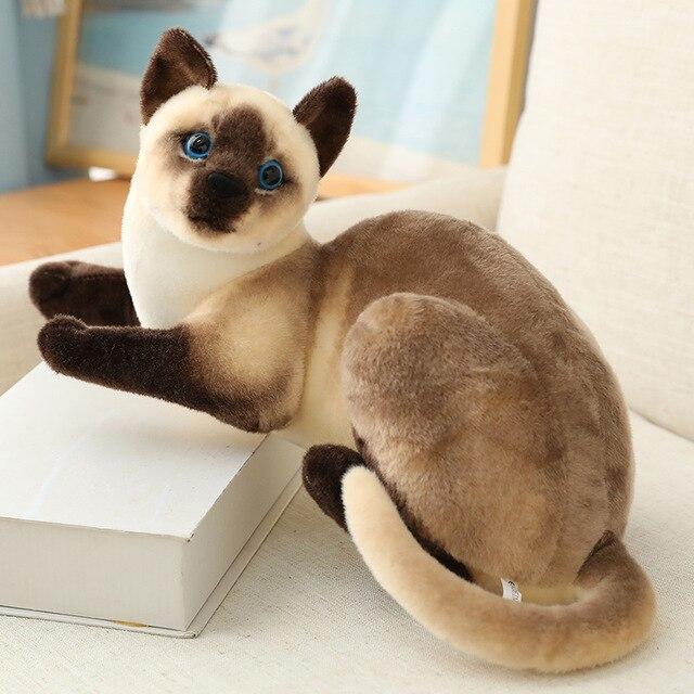 Cat plush toy in a sitting pose
