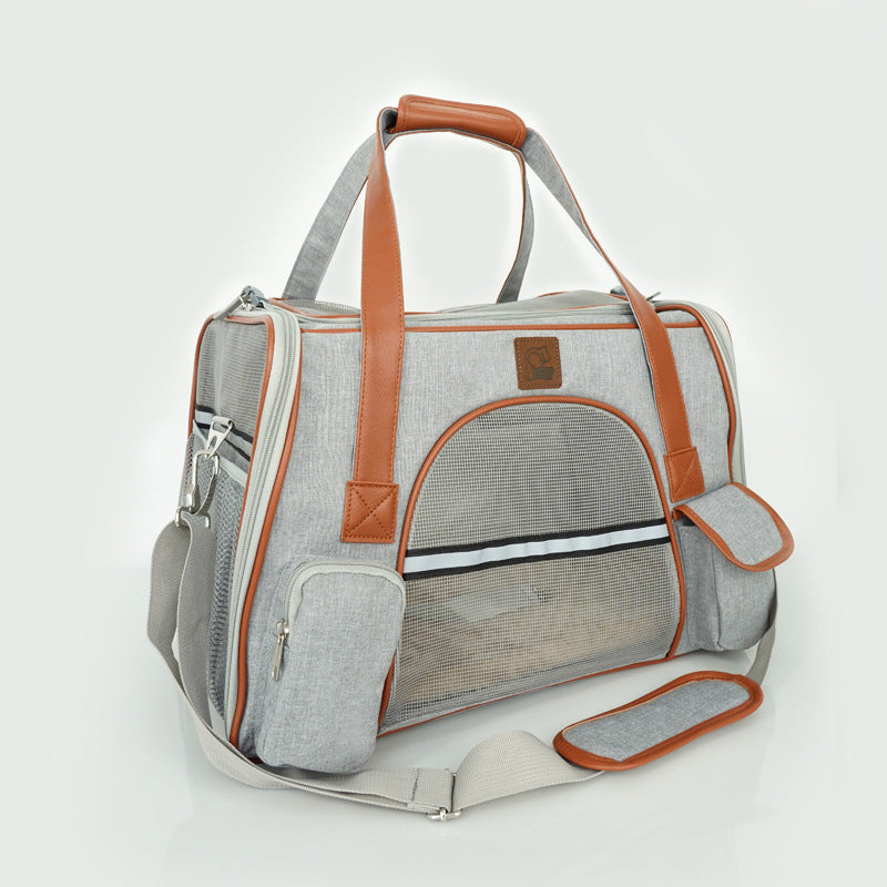Dog Carrier Travel Car Seat Pet Carrier, Dark Grey