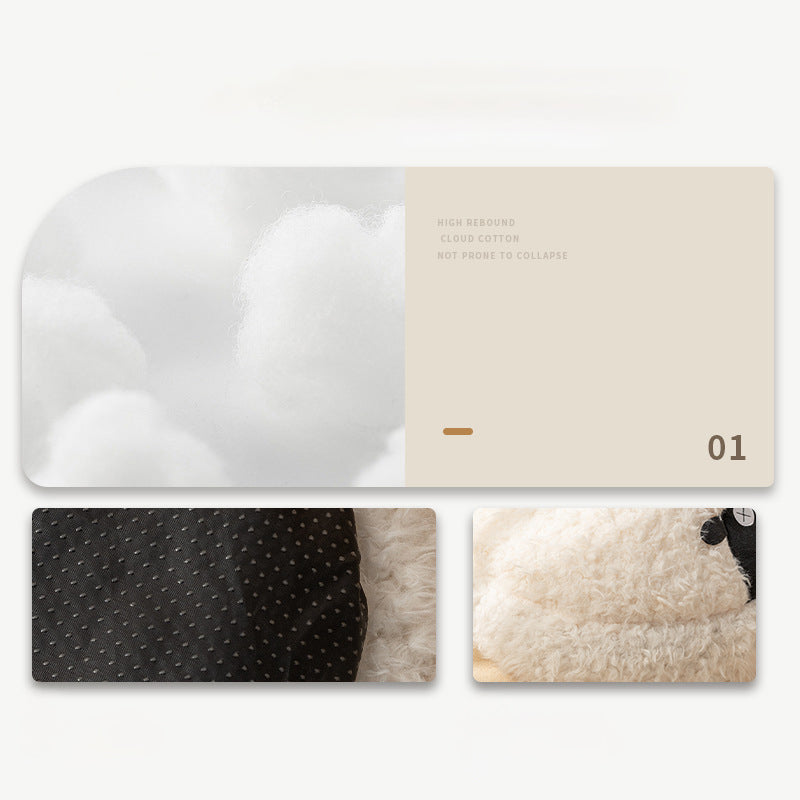 Lamb shape cave cat bed product detail