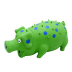 Squeaky pig-shaped dog toy size reference