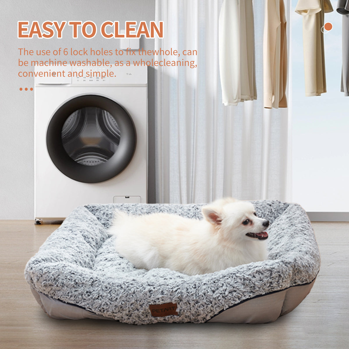 Swirl Rose Velvet Dog Bed in size options