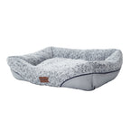 Swirl Rose Velvet Dog Bed cushion detail