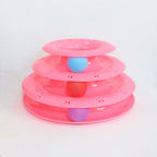 Cat turntable educational toy, alternate view