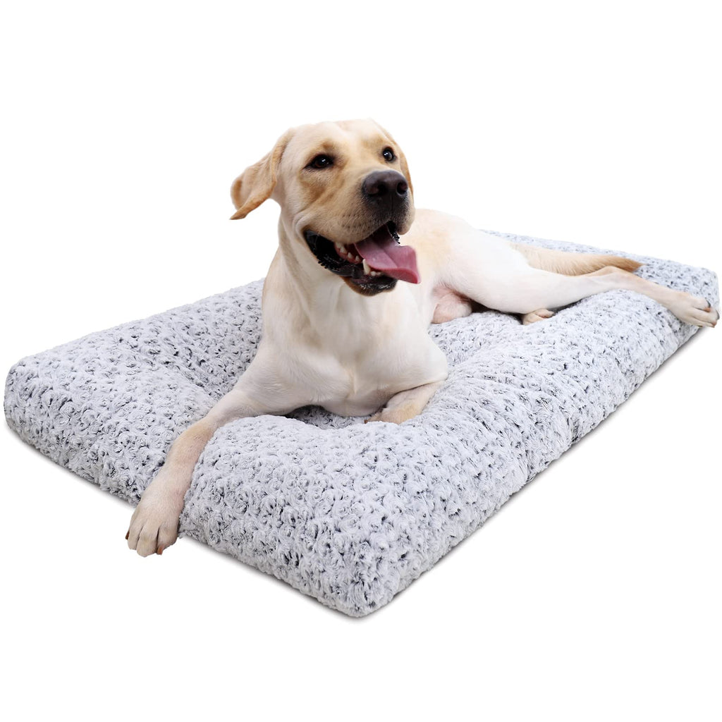Soft fluffy dog bed