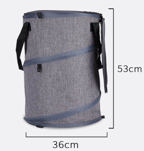 Grey Oxford cloth pet carrier bag