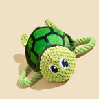 Turtle shaped dog chew toy, alternate view