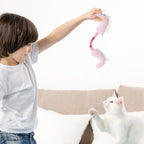 Plush fish cat toy with crinkly texture