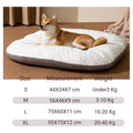 Oval plush dog bed for large dogs