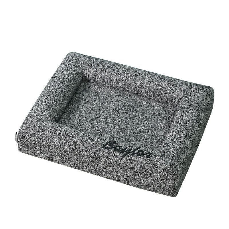 Cat pet bed showing cloth material