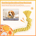 Blue plush ball dog toy variant
