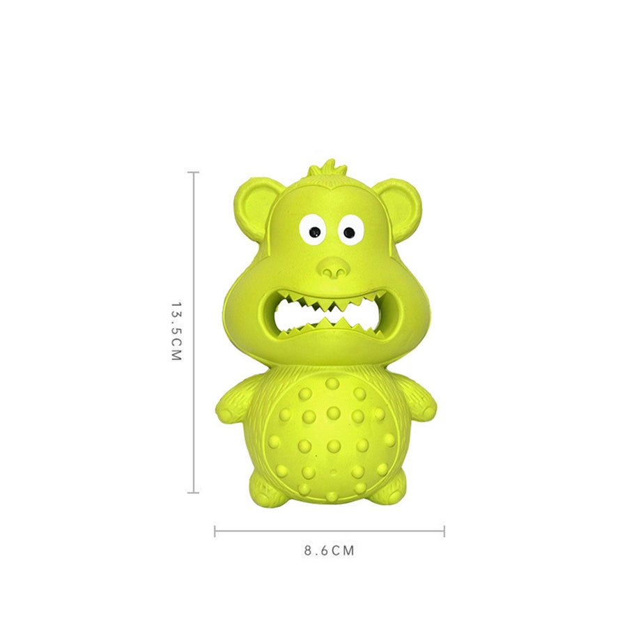 Natural rubber squeaky dog chew toy