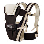 Double Shoulder Baby Carrier being worn in back carry position