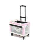 Pet carrier trolley wheels detail