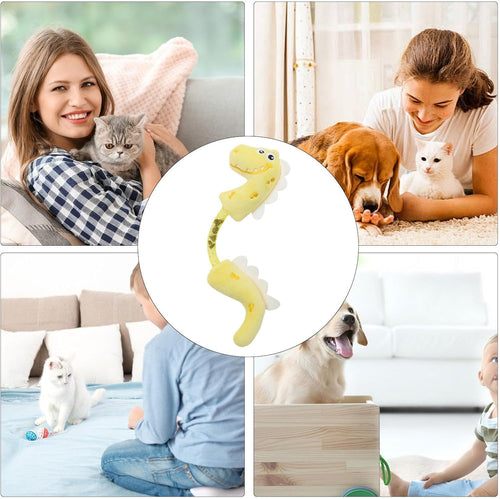 Cat chew toy set with plush mouse, fish, and bunny toys